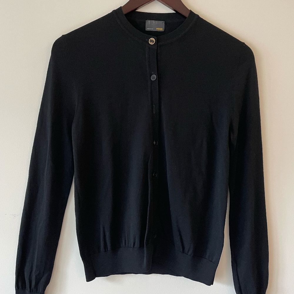 Fendi Black Cardigan